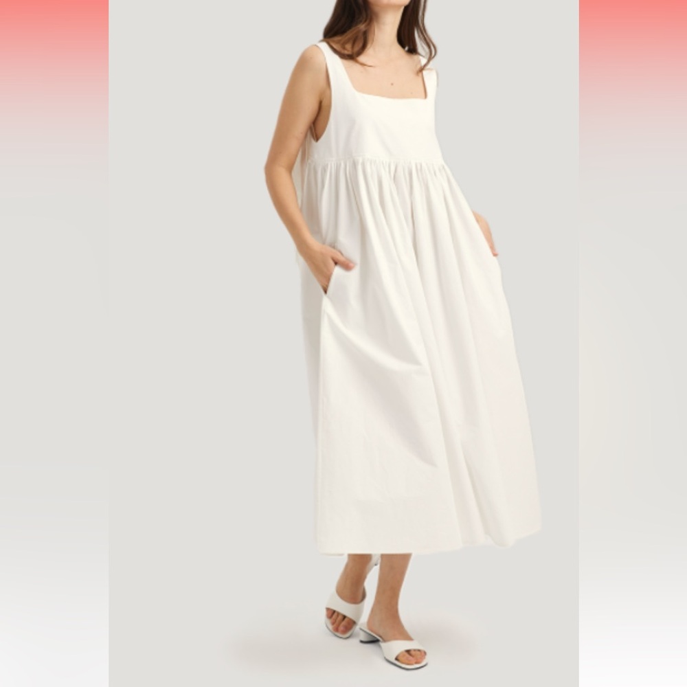 Nap loungewear Relaxed Maxi Dress Open back One size fits all. Color blue gray